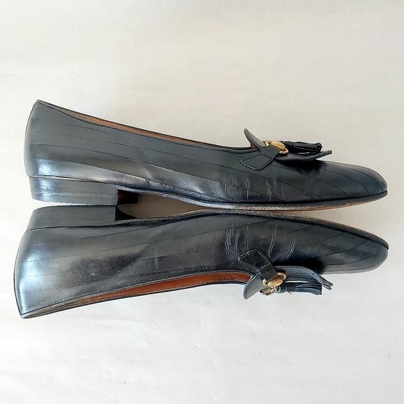 Cole Haan Tassel Loafers Vintage Women's Black Horse Bit Comfort Shoes Size 10B - Picture 10 of 13